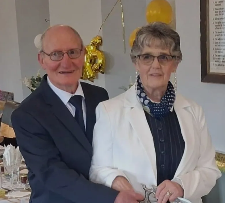 Mary and Michael McGrath at a family celebration